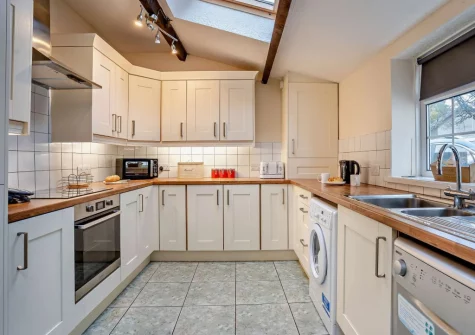 The kitchen at 1 Noe Acre, Tenby