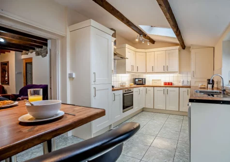 The kitchen at 1 Noe Acre, Tenby