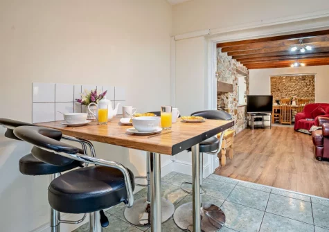 The kitchen at 1 Noe Acre, Tenby