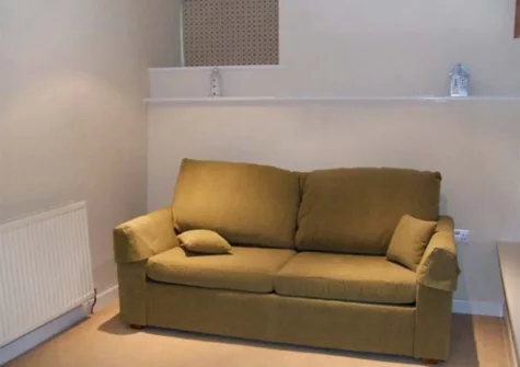 The living area at 1 Quay Hill, Tenby