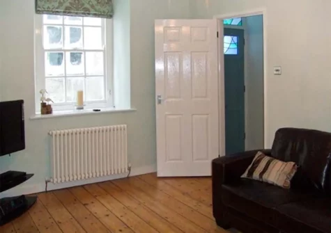 The living area at 1 Quay Hill, Tenby