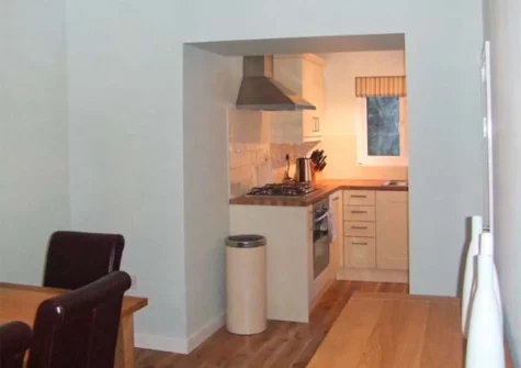 The kitchen at 1 Quay Hill, Tenby