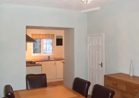 The dining area at 1 Quay Hill, Tenby