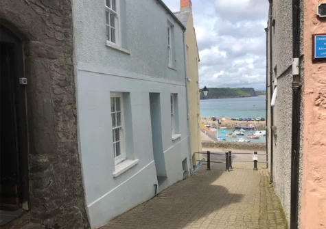 Outside at 1 Quay Hill, Tenby