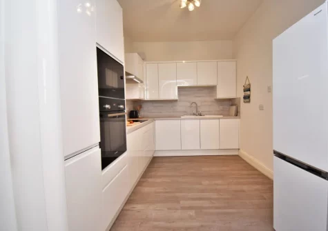 The kitchen at 1 Royal Victoria Court, Tenby