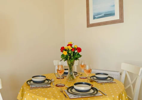 The dining area at 1 St Agatha's, Tenby