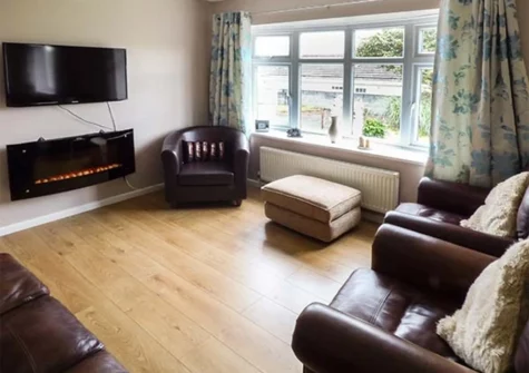 The living area at 10 St. Nicholas Crescent, Penally