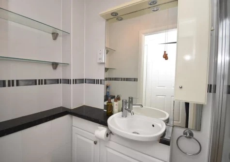 The shower room at 10 Strandways Court, Saundersfoot