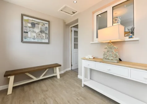 The entrance area at 16 Maes Gwydryn, Abersoch