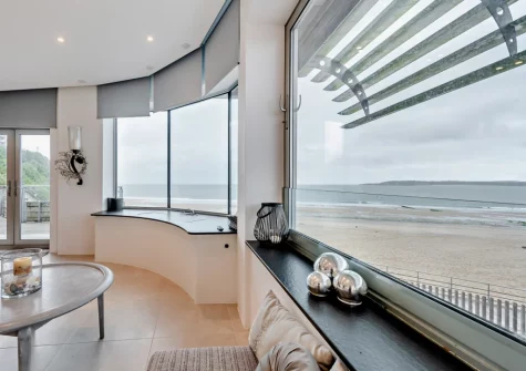 The living area at 19 Waters Edge, Tenby