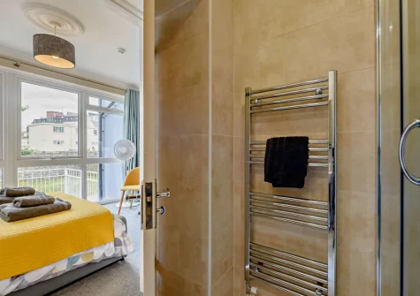 Bedroom #1 en-suite shower room at 2 Caldey View, Tenby