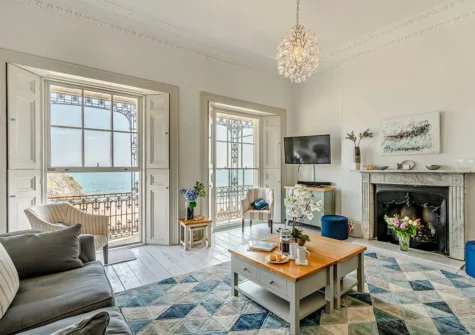 The living room at 2 Lexden Terrace, Tenby