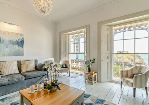 The living room at 2 Lexden Terrace, Tenby