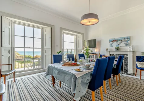 The dining room at 2 Lexden Terrace, Tenby