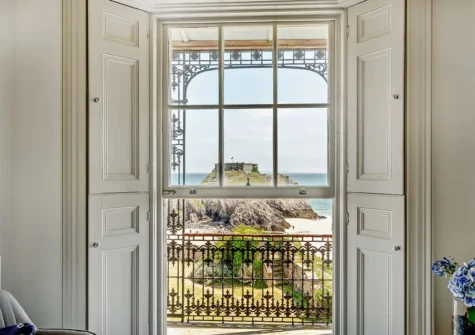 The view from the dining room at 2 Lexden Terrace, Tenby