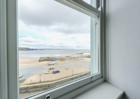 The the view from bedroom #1 at 2 Newbridge House, Tenby