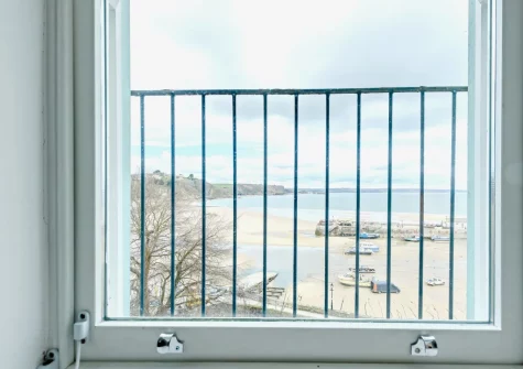 The the view from bedroom #3 at 2 Newbridge House, Tenby