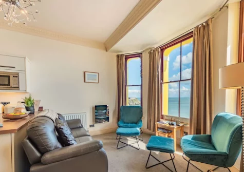 The living area at 2 St Agathas, Tenby