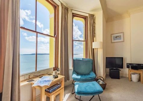 The living area at 2 St Agathas, Tenby