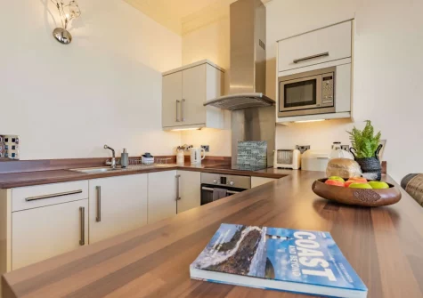 The kitchen at 2 St Agathas, Tenby