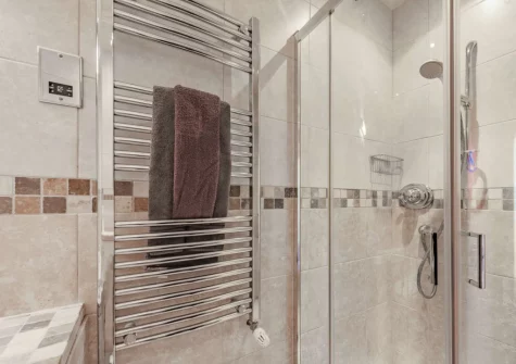 The bathroom, with seperate shower, at 2 St Agathas, Tenby