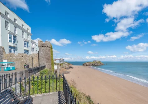 Tenby's many award-winning beaches are easily accessible on foot when you stay at 2 St Agathas, Tenby