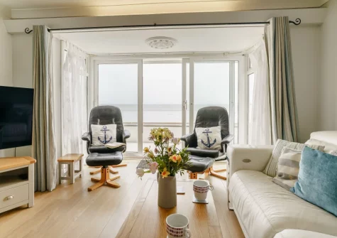 The living area at 2 Strandways, Saundersfoot