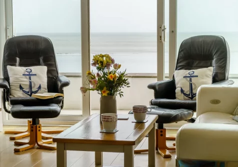 The living area at 2 Strandways, Saundersfoot