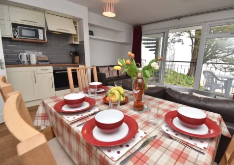 The dining area at 22 Beach Court, Saundersfoot