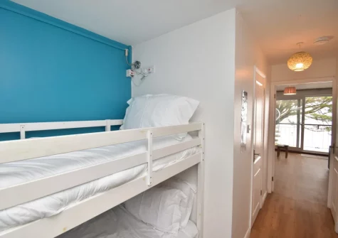 The full-size bunk beds in the hall alcove at 22 Beach Court, Saundersfoot