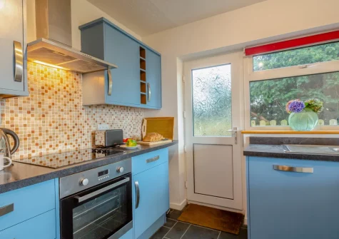 The kitchen at 3 Bro Terfyn, Morfa Nefyn