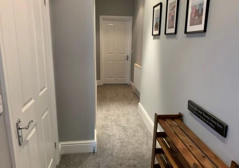 The hallway at 3 Caldey View, Tenby