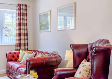 The living area at 3 Clos Yr Ysgol, Stepaside