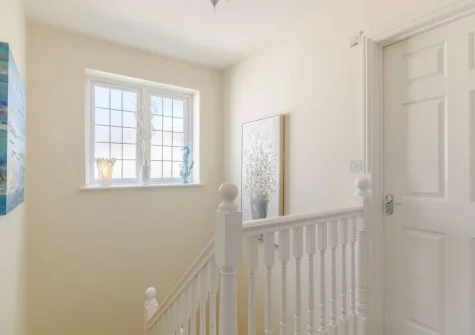 The stairs up to the first floor at 3 Clos Yr Ysgol, Stepaside