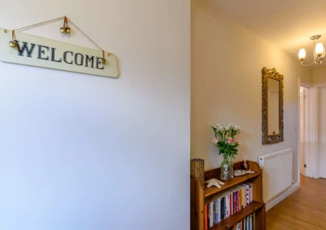 The entrance hallway at 3 Clos Yr Ysgol, Stepaside