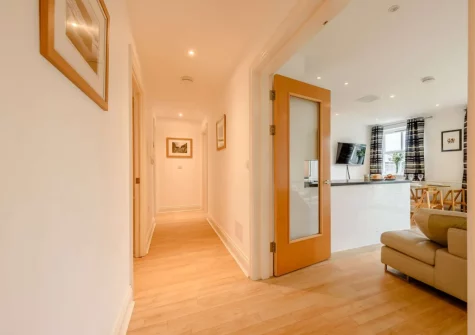 The hallway at 3 Cobourg House, Tenby
