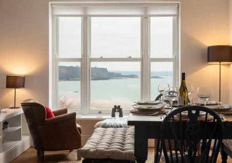 The dining area at 3 Newbridge House, Tenby