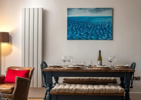 The dining area at 3 Newbridge House, Tenby