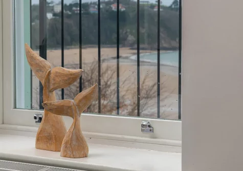 The view from bedroom #1 at 3 Newbridge House, Tenby