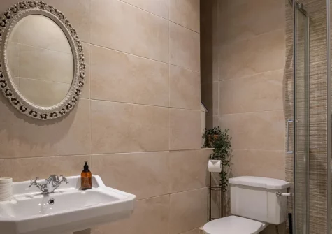 The shower room at 3 Newbridge House, Tenby