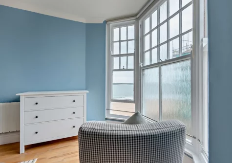 The bedroom at 3 Paragon House, Tenby