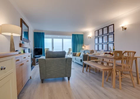 The living & dining area at 3 Strandways Court, Saundersfoot