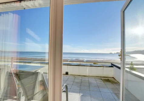 The private sun terrace & outdoor sitting area at 3 Strandways Court, Saundersfoot