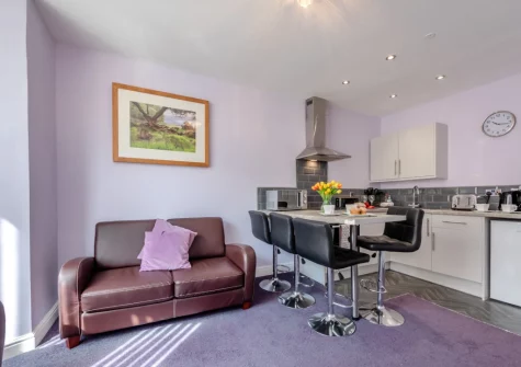 The living, dining area & kitchen at 3 White Rose, Tenby