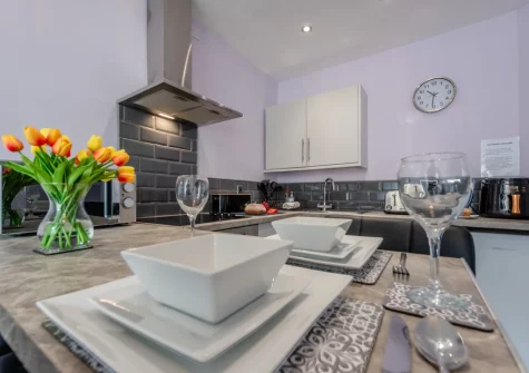 The kitchen & dining area at 3 White Rose, Tenby