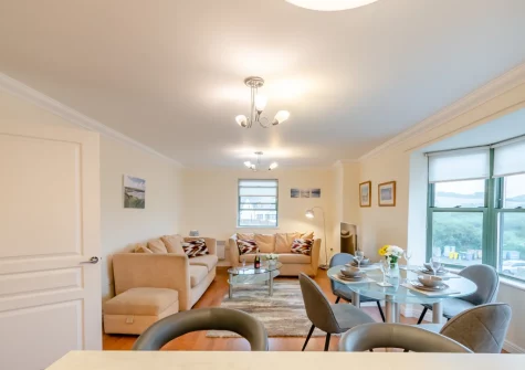 The living & dining area at 32 St Brides Bay View, Broad Haven