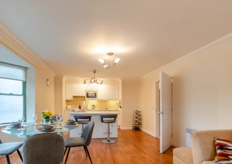 The dining area & kitchen at 32 St Brides Bay View, Broad Haven