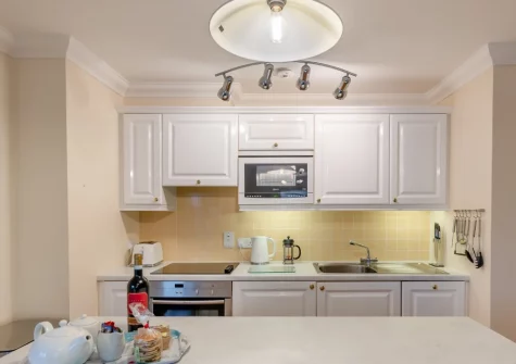 The kitchen at 32 St Brides Bay View, Broad Haven