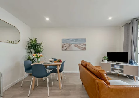 The dining & living area at 35 Beach Court, Saundersfoot