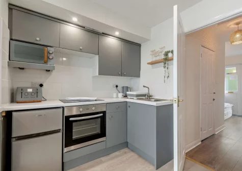 The kitchen at 35 Beach Court, Saundersfoot